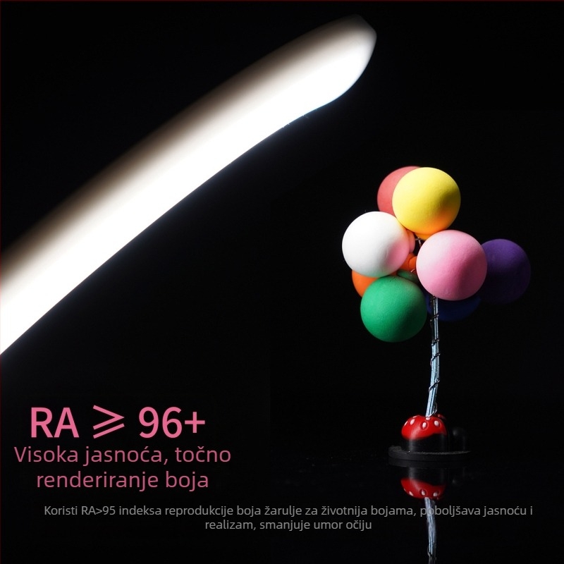 LED rasvjeta za popunu za prijenos uživo – magnetska atmosfera rasvjeta, beauty rasvjeta za osvjetljavanje lica i izravnavanje naborâ na vratu, tri boje temperature, 32 × 4 cm, stolna uporaba