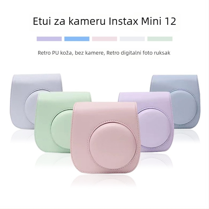 Polaroid Mini12 Kameru na rame Torba - PU Koža, Vodootporna, Otporna na habanje, Otporna na rezanje, Remen s zračnom jastukom
