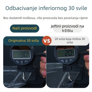 PVC plastična laser-transparentna tote torba s prilagođenim logom – dvostruka debljina 30S, univerzalna upotreba