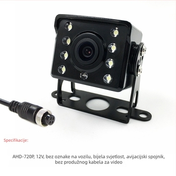 Oliyo 4-kanalni AHD DVR sustav za vozila, 1080P noćni vid, kamera za vožnju unatrag, s podešivenim kutem gore-dolje