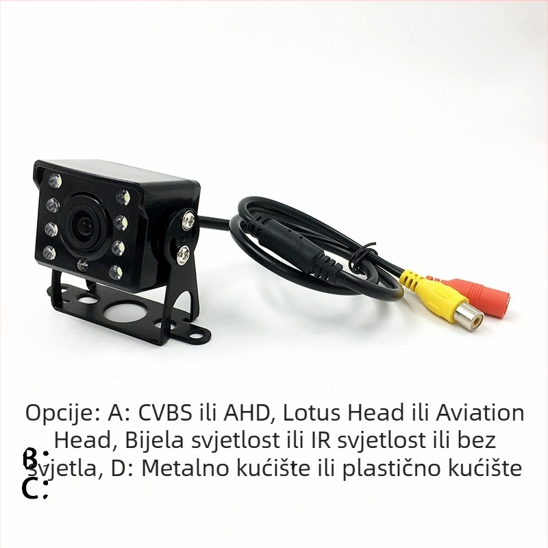 Oliyo 4-kanalni AHD DVR sustav za vozila, 1080P noćni vid, kamera za vožnju unatrag, s podešivenim kutem gore-dolje