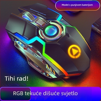 Bežična gaming miša s DPI 1600, 7 tipki, 2,4 GHz USB prijemnik
