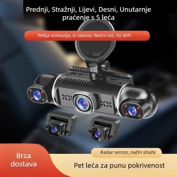 Automobilska dash kamera 1080p, 170° široki kut, infracrveno noćno viziranje, WiFi, nadgledanje parkiranja s cikličkim snimanjem