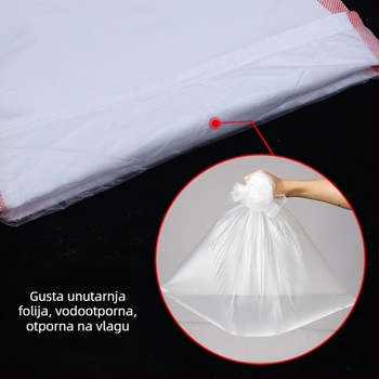 Plastična tkanа vrećica s tiskom logotipa i uzorkom zmijske kože, nosivost 1-50