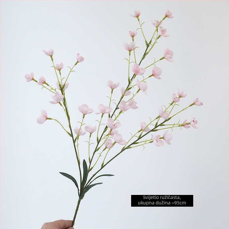 Umjetno cvijeće Lily of the Valley – dekorativna aranžma za dom | materijal: satensko cvijeće; izrada: slikanje, ubrizgavanje, sitotisak; namjena: vjenčanje, outdoor, rekvizit za fotografiju; šifra: Long branch bellflower