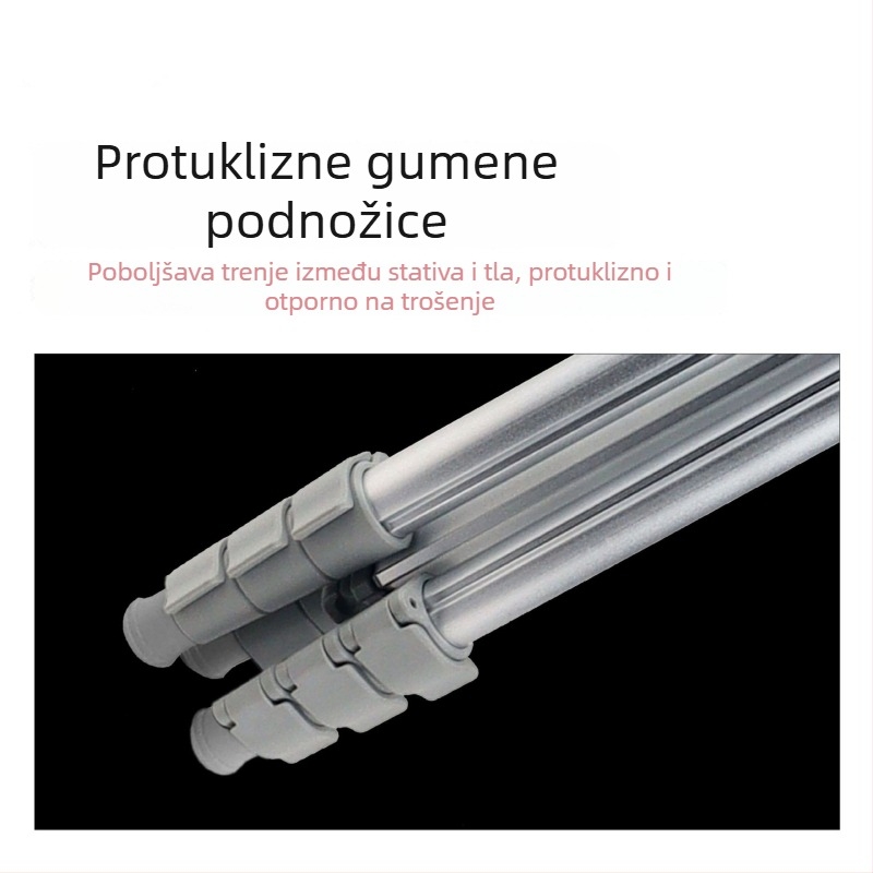 Stativ od aluminijske legure, kuglična glava, 5 sekcija, nosivost 5 kg, ploča brzog otpuštanja