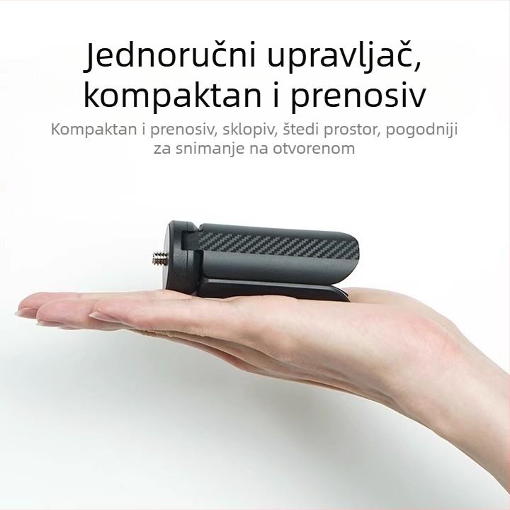 Km-05 stativ za ručni gimbal kamere — ABS plastika, nosivost 2,5 kg, 3D gimbal, masa 44 g