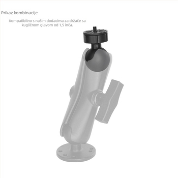 VINmounts Vanjska fiksna PTZ držač s 1/4'' zavrtnom glavom, montaža šraflima, 360° horizontalno, 180° vertikalno rotacija, materijal: njemački import Nylon + guma + nehrđajući čelik