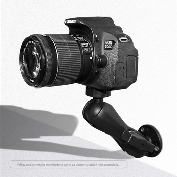 VINmounts Vanjska fiksna PTZ držač s 1/4'' zavrtnom glavom, montaža šraflima, 360° horizontalno, 180° vertikalno rotacija, materijal: njemački import Nylon + guma + nehrđajući čelik
