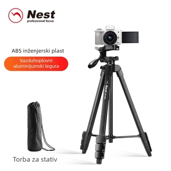 NT-510 Stativ za mobitel s 3D gimbalom, 4-sekcijski aluminijski, ploča za brzo otpuštanje, nosivost 3 kg