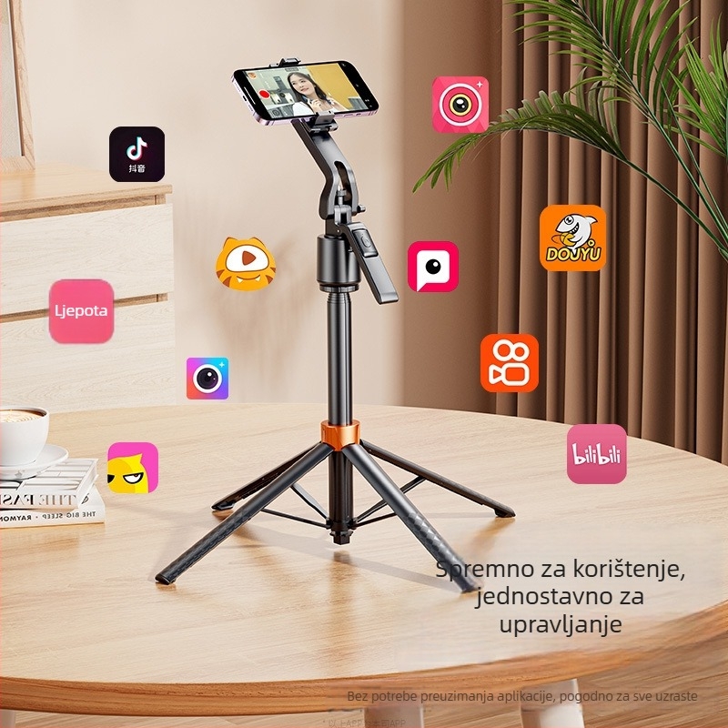 Esper Integrirani inteligentni gimbal za mobitel s prepoznavanjem lica — bez instalacije, materijal: aluminijska legura ABS, 360° pan/tilt, 270° ograničenje rotacije