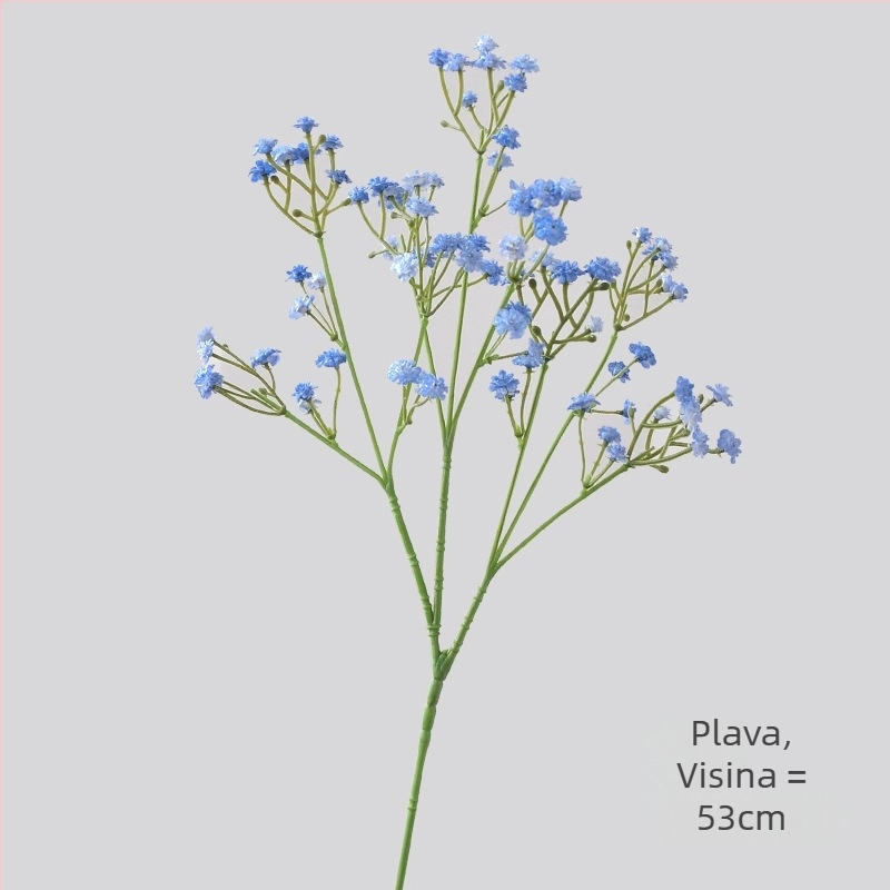 Umjetna gypsophila grana, Starry Sky stil, jedna grana, mekani gel materijal, reljefna površina, ubrizgano oblikovanje
