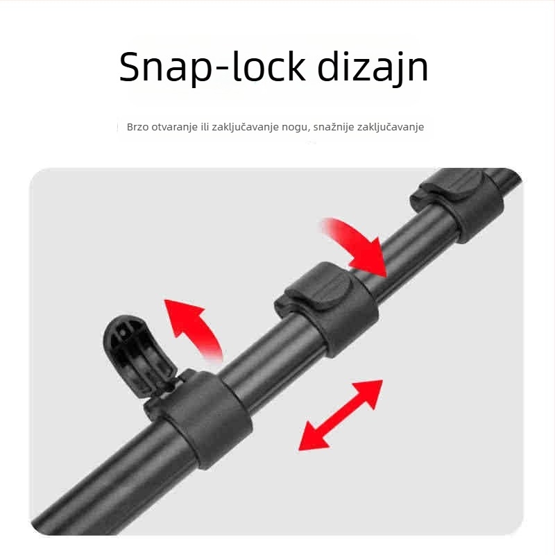 Yunteng 5228 Fotografski stativ od aluminijske legure s dizajnom otpornim na preklapanje, adapter glava, nosivost 2-5 kg