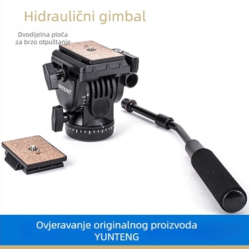 Yunteng 950 hidraulična Pan/Tilt glava za DV/DSLR kamere, s dvije pločice brzog oslobađanja