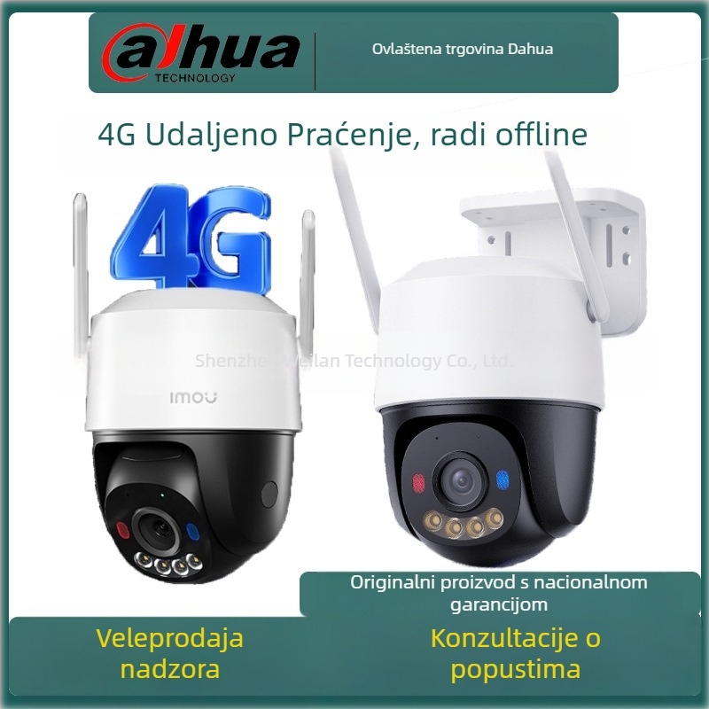 Orange 4G mrežna kupol kamera s interkomom LC-K7F, vodootporna za vanjsku uporabu