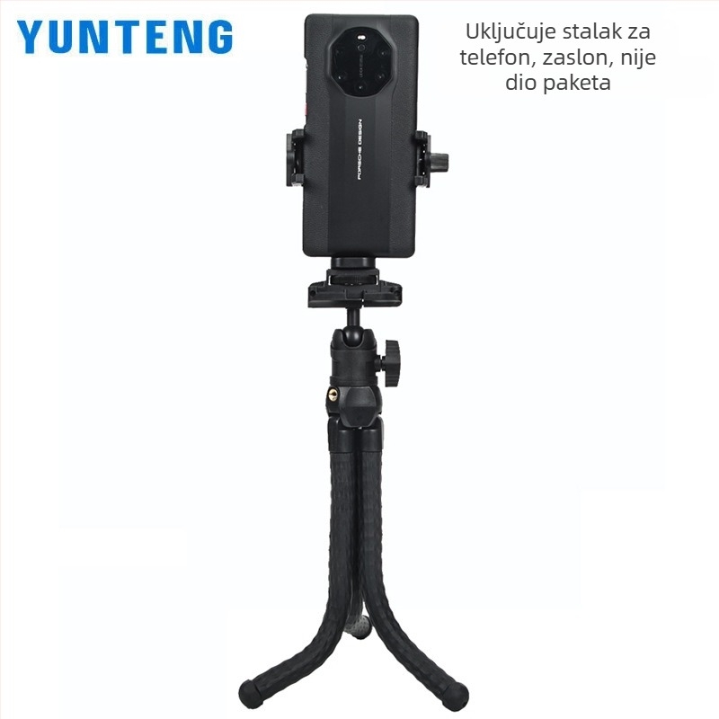 Yunteng 3286 octopus tripod sa sfernom glavom pan-tilt, nosivost 1 kg, daljinski upravljač uključen