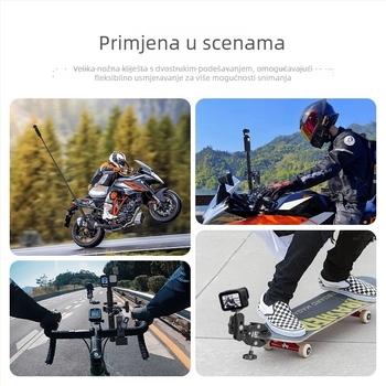 Držač za kameru s 360° horizontalnom i vertikalnom rotacijom, aluminijska legura, 337 g, universalna kompatibilnost — Bei zhen