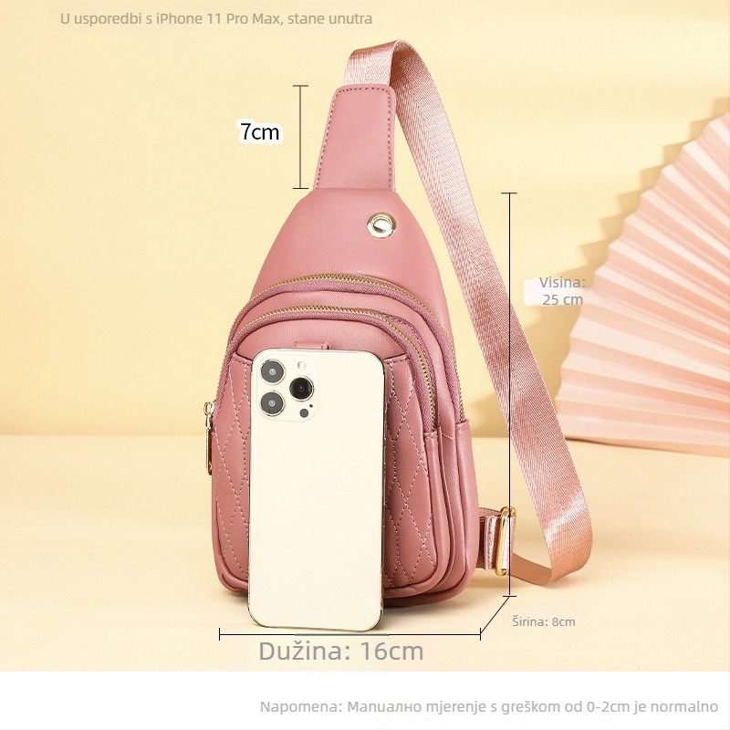 Senlina PVC torbica za crossbody s poklopcem, gradski minimalistički stil, velika kapacitet, zatvarač, unutarnji džepovi za telefon i osobnu iskaznicu