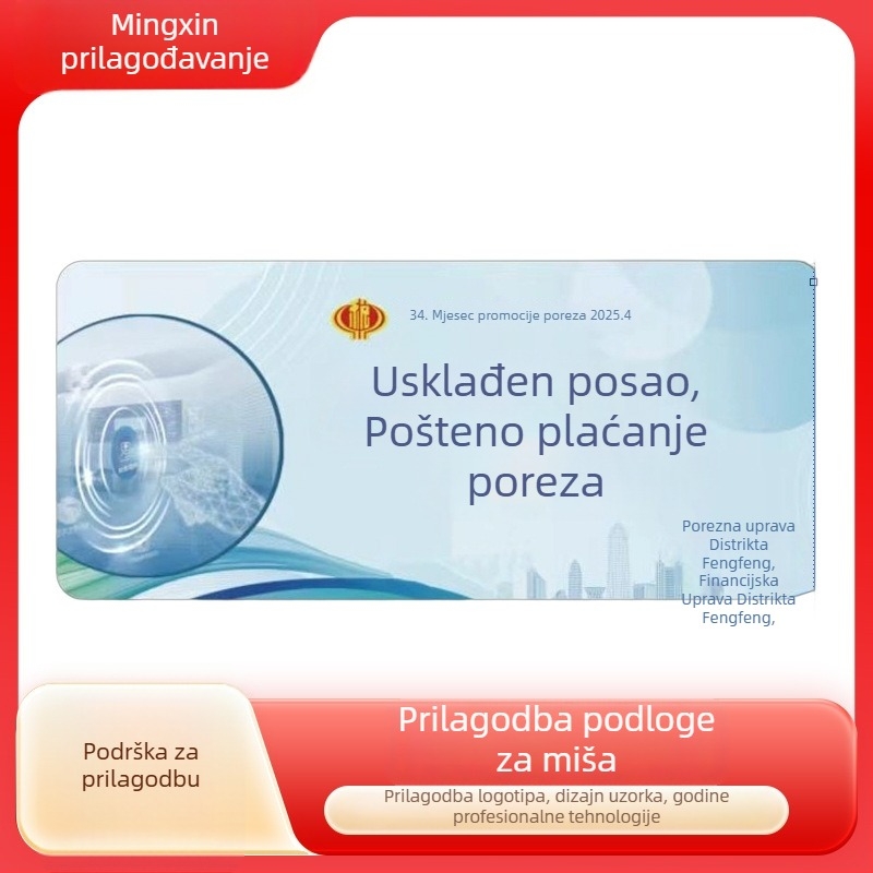 Podložak za miš Z22, prirodna guma + tkanina, protuklizna, toplinski prijenos, gaming stolna podloga
