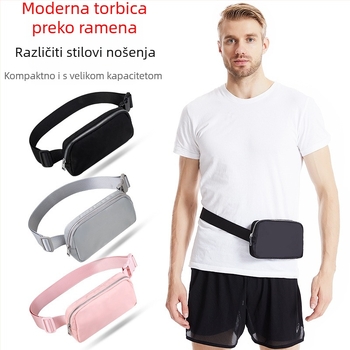 Najlonska crossbody torba, uličnog stila, zatvarač, unutarnja džep, poliester podstava