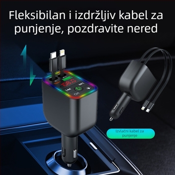 Bluetooth MP3 player prijemnik za auto, model Y3, OLED zaslon, FM radio, napajanje 12V/24V