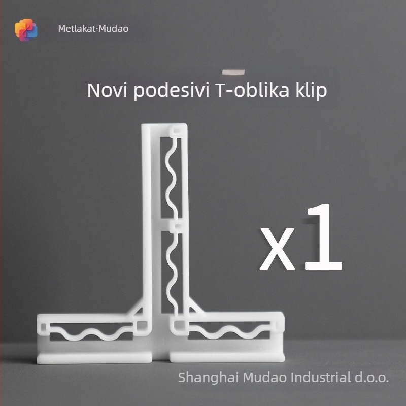 Mudao Plastična kutna vertikalna T-oblik kopča za pozadinsku ploču za fotografiju, dodatak s podesivom bazom nosača 4,6–6 mm