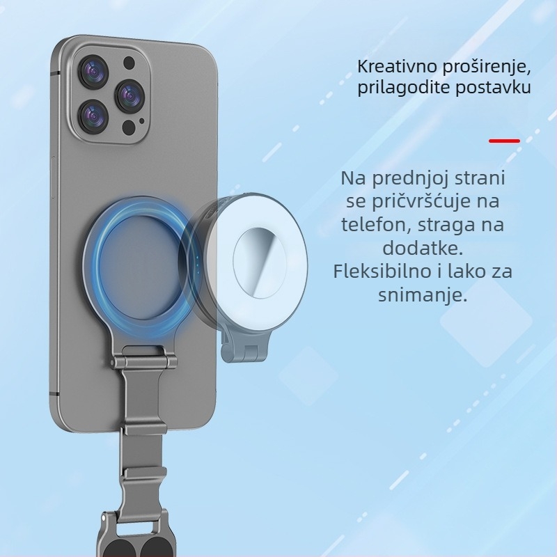Magnetski stalak za fotografiju i prijenos uživo — aluminijska legura, univerzalni, otporan na podrhtavanje, prilagodba