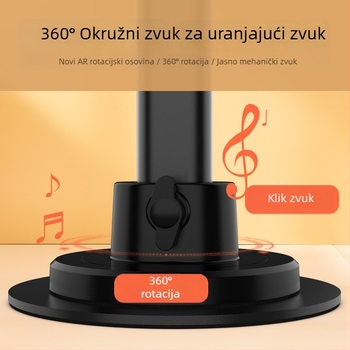 Stojak za telefon za nadzorno snimanje na stolu: okretan, podesiva visina, za snimanje videa, prilagodljiv