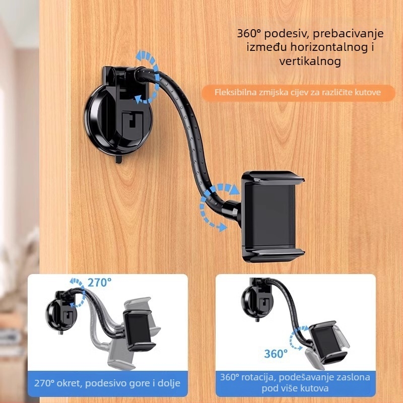 Držač telefona sa ogledalom, univerzalni model, plastični materijal, ovlaštena privatna marka