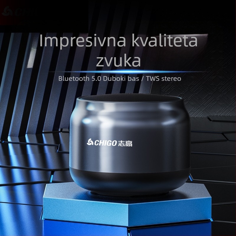 Bluetooth zvučnik IPX7 vodootporan, Bluetooth 5.3, raspon frekvencija 100 Hz-20 kHz, SNR >=70 dB, bez ugrađene baterije