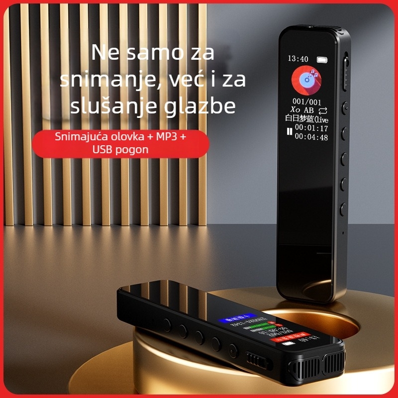 Pen za snimanje D02, 128M memorije, napajanje kroz auto-upaljač MP3, samostalno automatsko sučelje zvuka, FM nije podržan