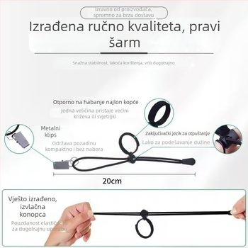 Bočni klips za pozadinsko platno – višenamjenski prilagodljivi elastični užet, materijal Spandex i nehrđajući čelik, za fotografiranje proizvoda