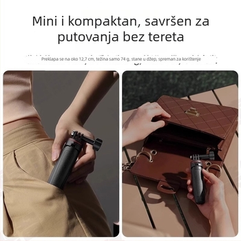 Stativ za Insta360 GO3S/GO3 – ručni selfie štap s stativom, 3-sekcijski, ABS/aluminijska legura, nosivost do 2 kg, stabilno snimanje