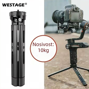 Kamera stativ sa četiri razine podešavanja visine, aluminijska legura, nosivost 6–10 kg, težina 0,2 kg