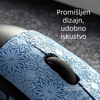 GPW mišja protivklizna naljepnica, potpuno pokriće s uzorkom snježnih pahulja, otporna na habanje, upija znoj, ultra-tanka