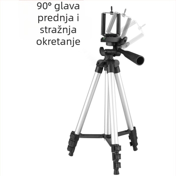 H3110 Aluminijski stativ za DSLR s nosačem za telefon, 3 sekcije, težina 1.0 kg, nosivost do 2 kg