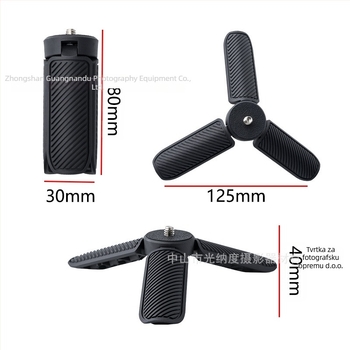Mini stativ za sportske kamere, ABS materijal, Universal model, težina 40 g, nosivost do 2 kg, izlazi 2025