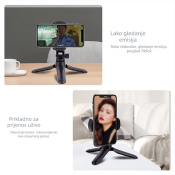 Stalak za telefon za stolno emitiranje, kamera i selfie — Model K529, Plastika, Vono Star, Mogućnost prilagodbe