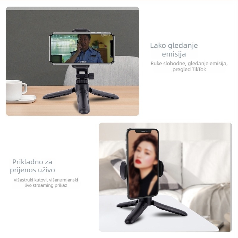 Stalak za telefon za stolno emitiranje, kamera i selfie — Model K529, Plastika, Vono Star, Mogućnost prilagodbe