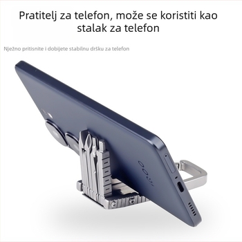 Višenamjenski alat za kameru: odvijač i ključ, sklopivi križni stativ i nosači za montažu