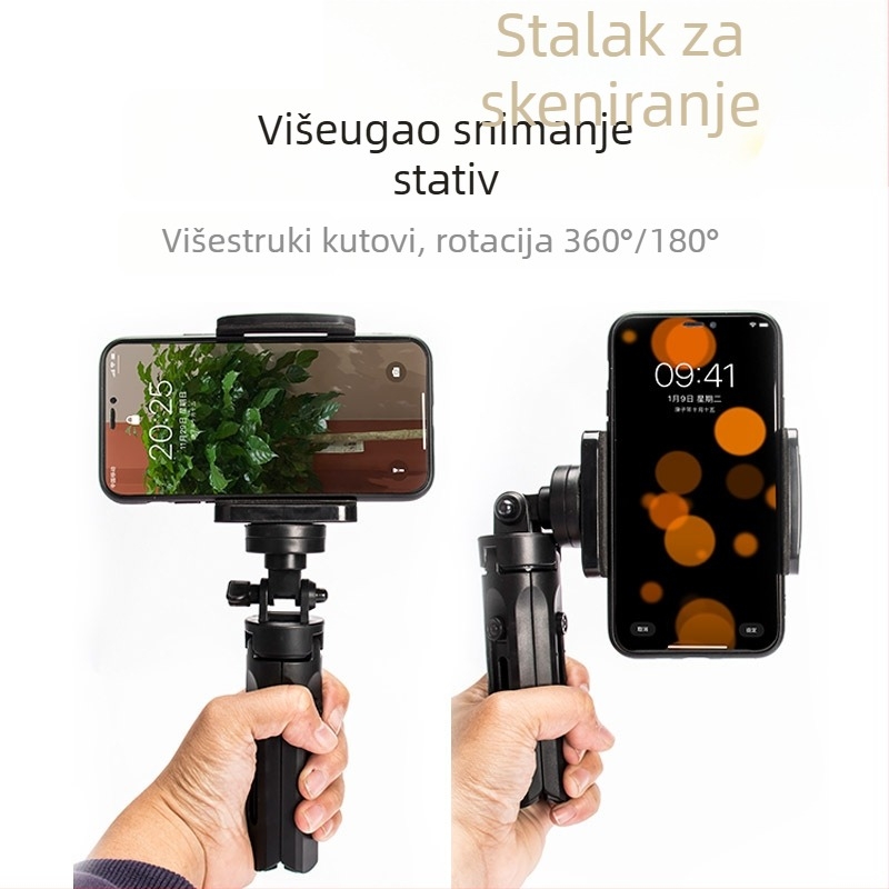 Mini stolni stativ za kameru i telefon – sklopiv, kompaktan, univerzalna kompatibilnost