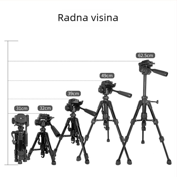 Stolni stalak za livestream i fotografiju — legura, kompatibilan sa Sinoni, opći model, prilagodljiv