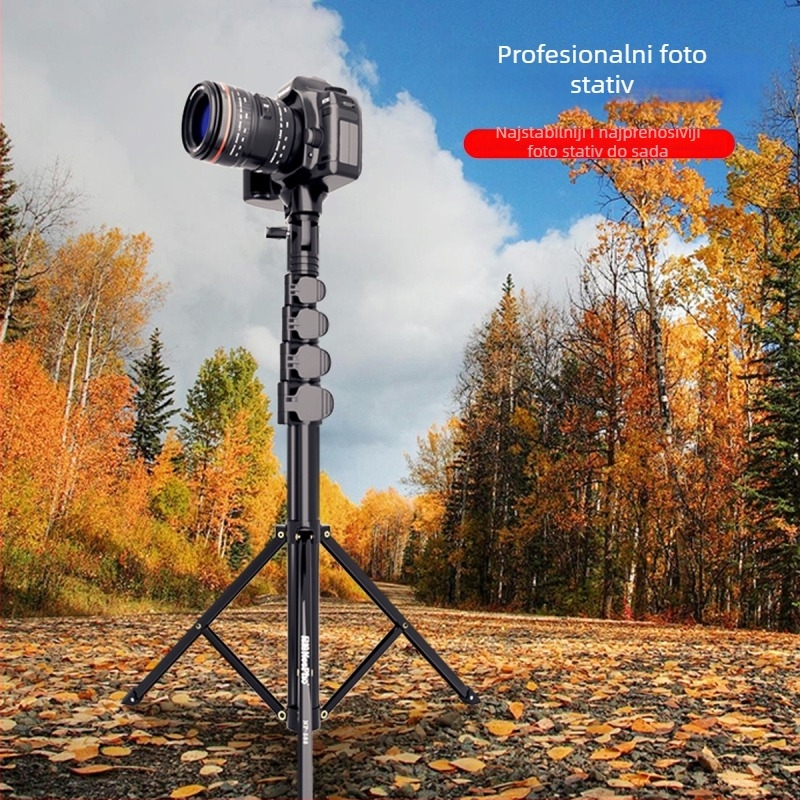 Stativ za pod DSLR i bez ogledala kamere – aluminijska legura, universalni, višenamjenski, prilagodljiv