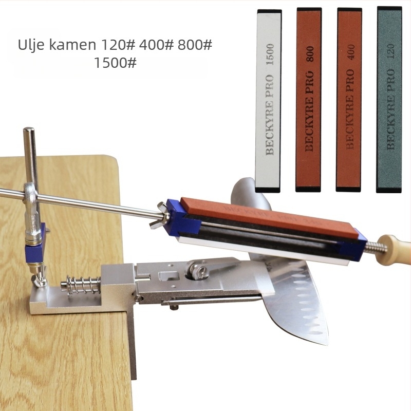 Oštrač nože s fiksnim kutem, aluminijska legura + nehrđajući čelik, brzo učvršćivanje, Beckyre, lansiran 2025.