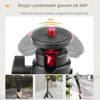Flymile stativ za DJI Action 5 Pro — držač produžnog štapa, Pocket 3 teleskopijski stativ, 102.7 g