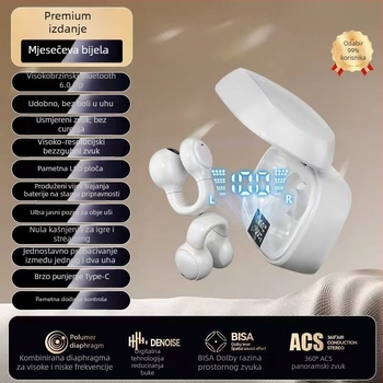 Bluetooth slušalice, na uho, Qualcomm čip, domet 10 m, Bluetooth 5.0