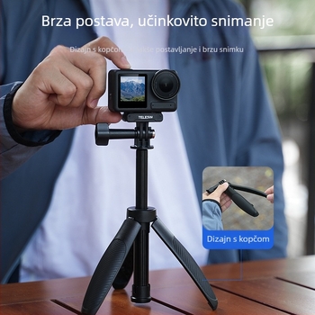 TELESIN Mini Selfie Šipka 2.0, Univerzalno, aluminijska legura i plastika, stativ
