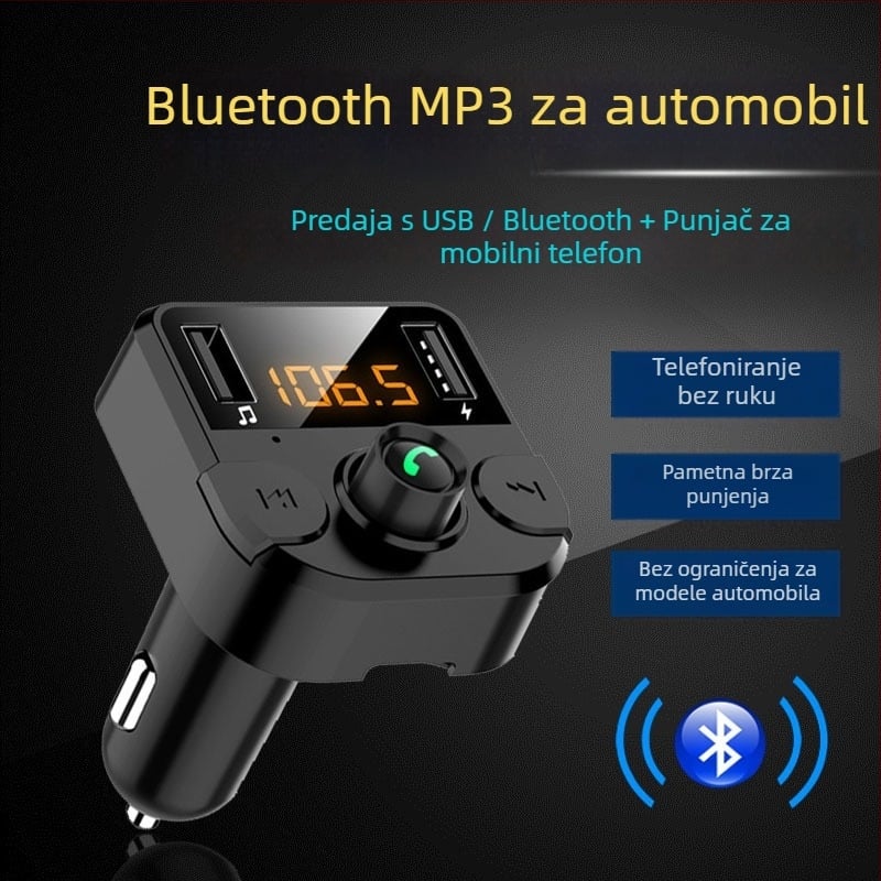 BT36B Auto MP3 player s Bluetooth Hands-Free, USB pogon, FM tuner, 24-satna reprodukcija, napajanje 12-24V