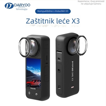 X3-01 PMMA zaštitno staklo objektiva za Insta360 X2/X3, otporno na ogrebotine