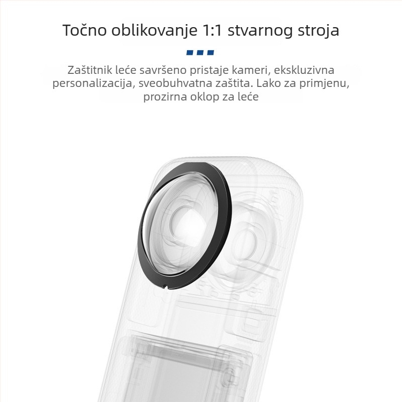 X3-01 PMMA zaštitno staklo objektiva za Insta360 X2/X3, otporno na ogrebotine